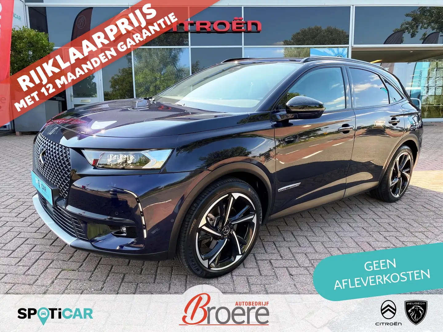 DS Automobiles DS 7 Crossback 1.6 E-TENSE 300pk Aut 4x4 Louvre | night vision, e Blauw - 1