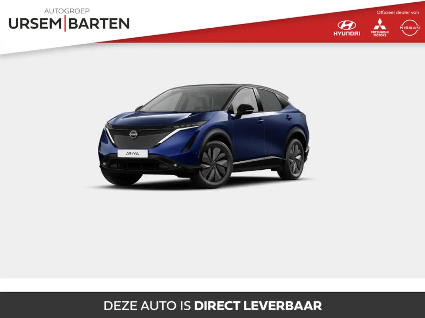 Nissan Ariya Evolve 87 kWh | €4.000,- korting Blauw - 1