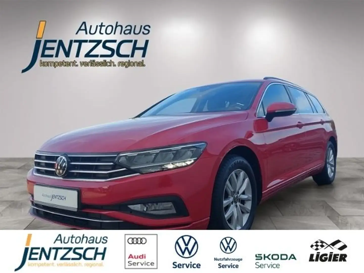 Volkswagen Passat Variant Business LED/Navi/RFK/APP Rot - 1