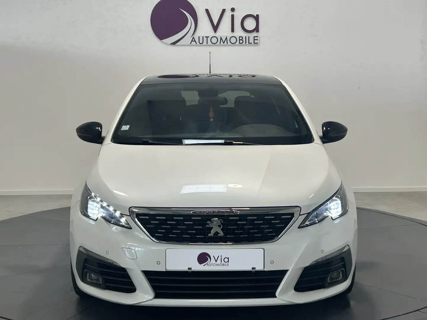 Peugeot 308 1.6 BlueHDi 120ch GT Line Toit Pano, Carplay \u002 Blanc - 2