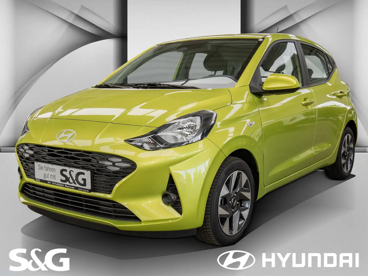 Hyundai i10 AUTOMATIK+KLIMA+CARPLAY/ANDROIDAUTO+KAMERA Groen - 1