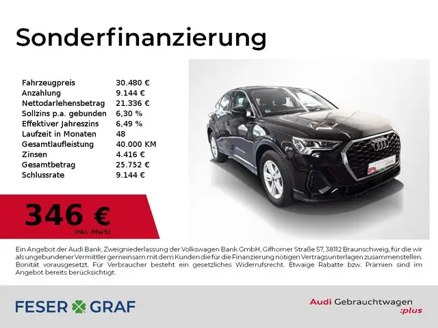 2023 Audi Q3 in Black for sale