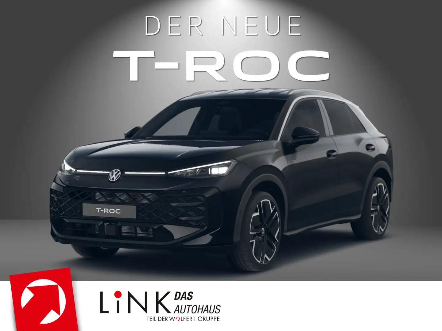Volkswagen T-Roc R-Line 1.5 eTSI OPF (150 PS) DSG *AHK*WINT Zwart - 1