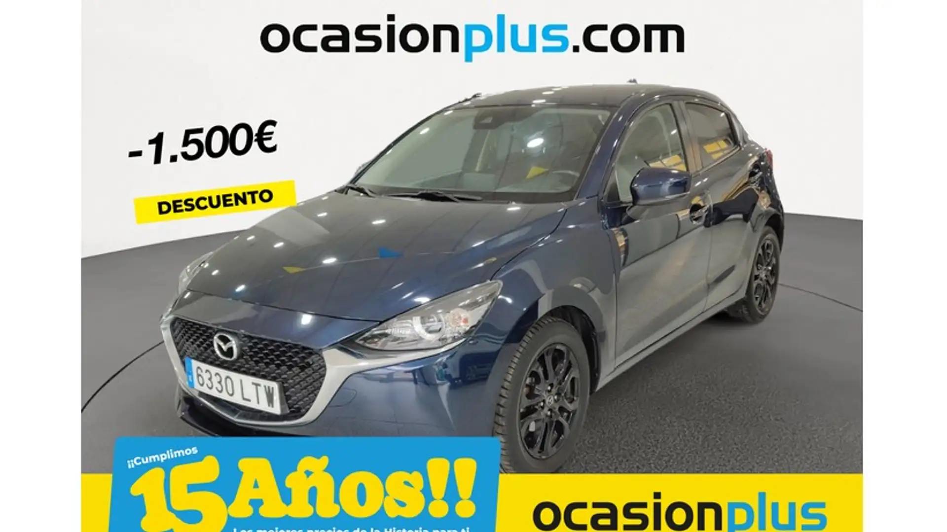 Mazda 2 1.5 Skyactiv-g Black Tech Edition 66kW Bleu - 1