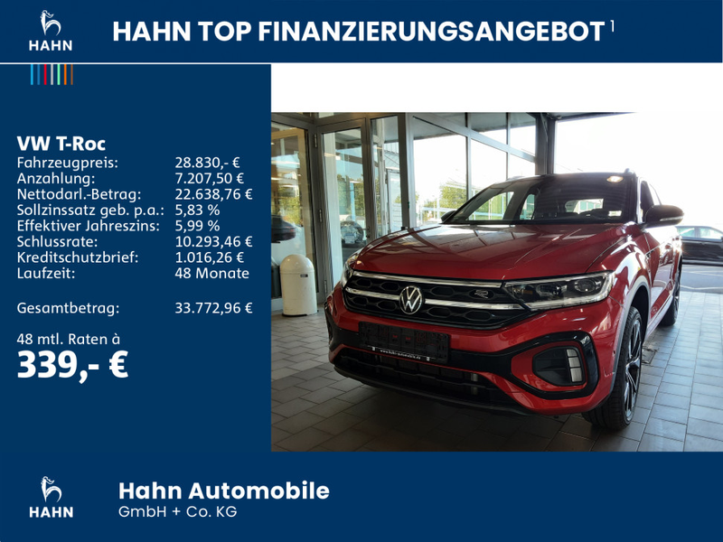 Volkswagen T-Roc R-Line "Black Style" 1.5TSI DSG AHK CAM NA — photo 2