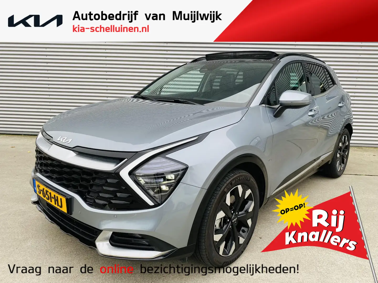 Kia Sportage 1.6 T-GDi Plug-in Hybrid AWD DynamicPlusLine Grijs - 1