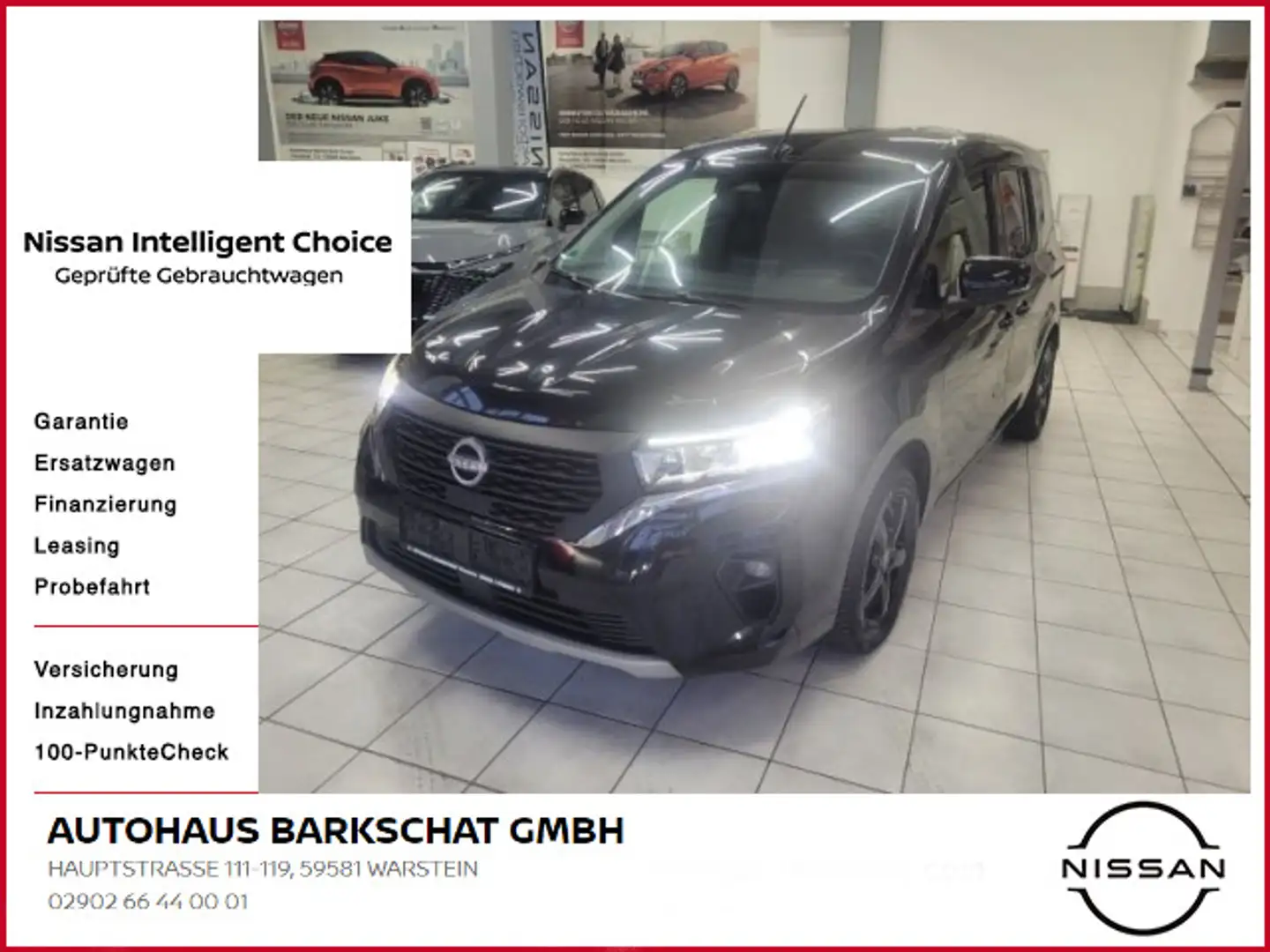 Nissan Townstar Kombi L1 N-Connecta--Kundenauftrag-- Zwart - 1