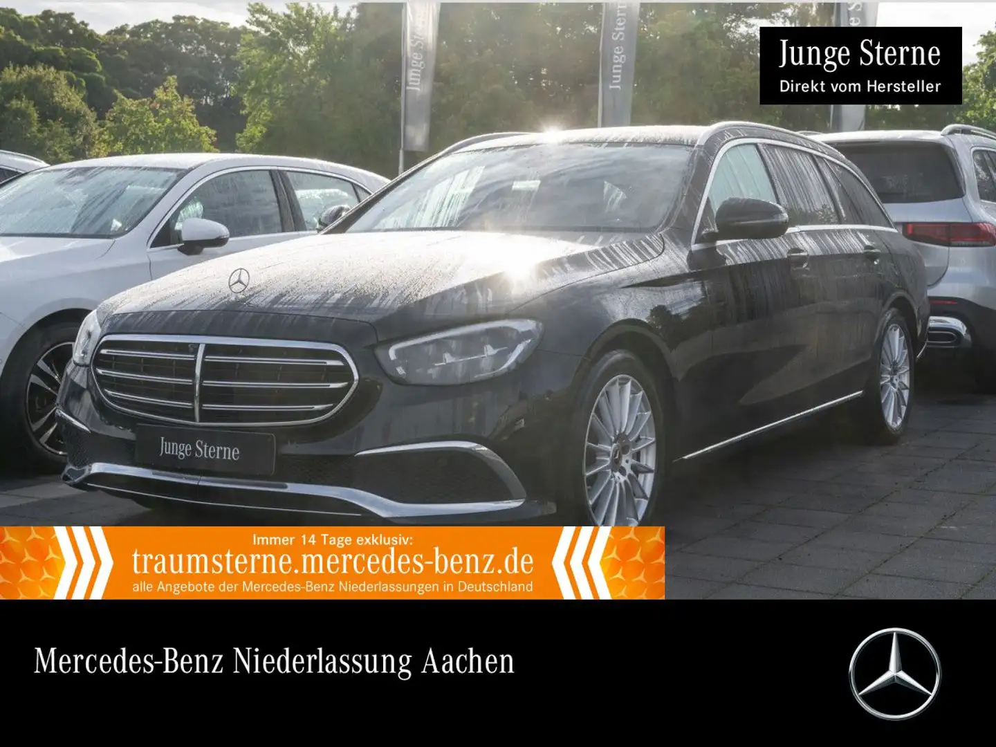 Mercedes-Benz E 400 d T 4M EXCLUSIVE+PANO+360+LED+BURMESTER+HUD Schwarz - 1