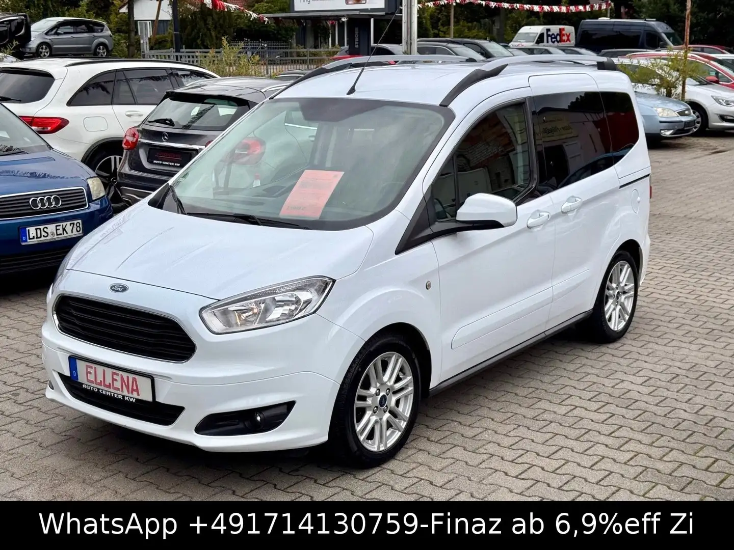 Ford Tourneo Courier TITANIUM-KLIMA-SHZG-ZANR+HU NEU Weiß - 1