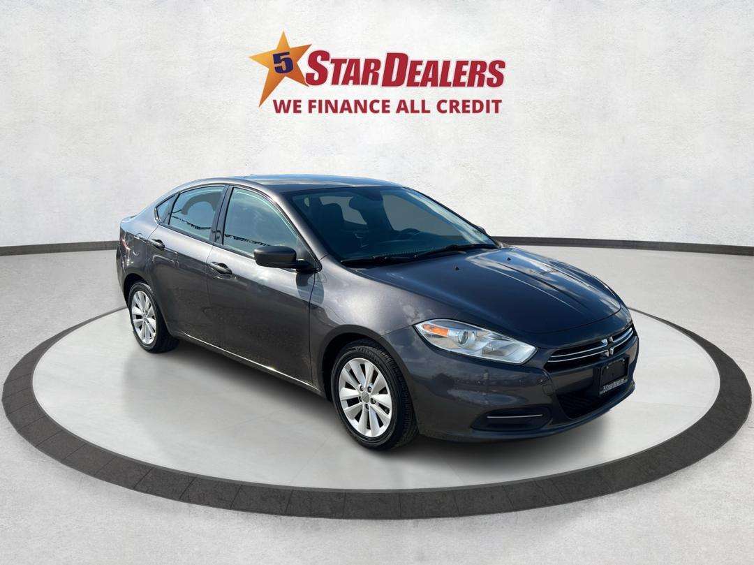 Gray 2015 Dodge Dart Aero FWD Sedan Front-Wheel Drive Manual