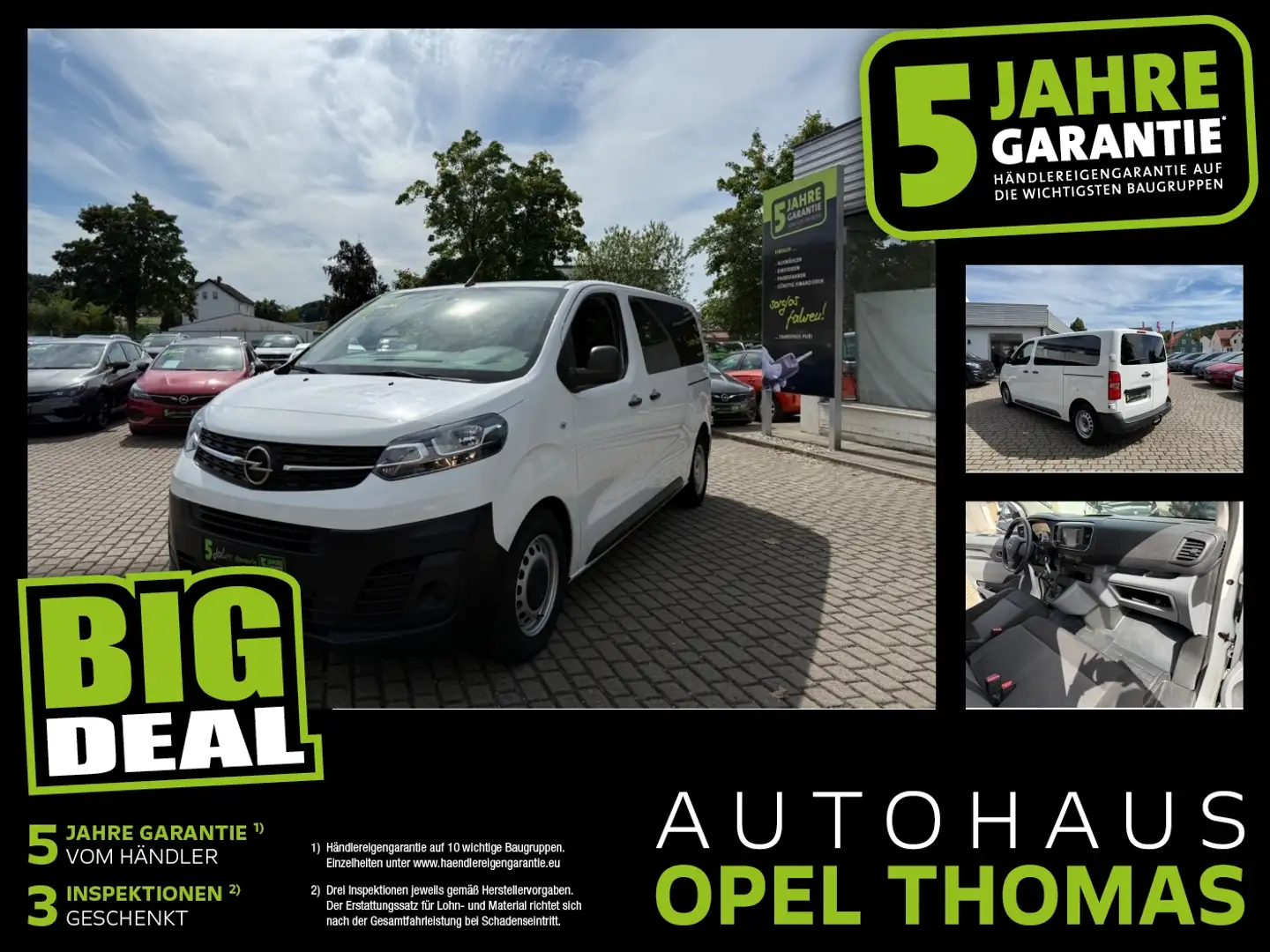 Opel Vivaro Kombi 1.5D Rückfahrkamera,Parkpilot Weiß - 1
