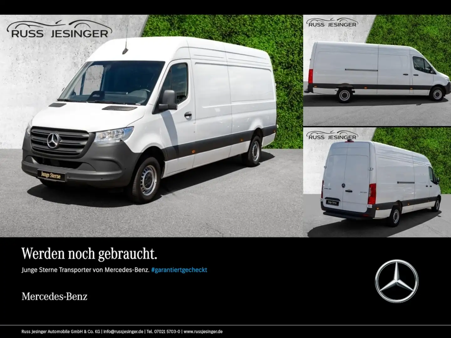 Mercedes-Benz Sprinter 317 CDI Maxi *MBUX*3-Sitze+Kamera*DAB+ Blanc - 1