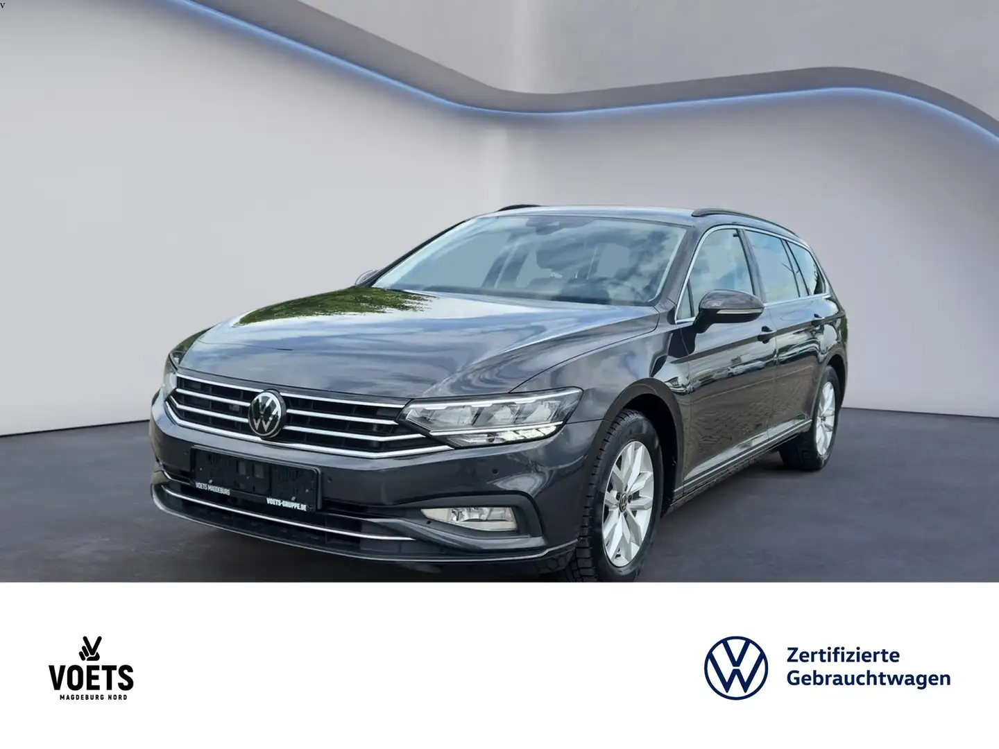 Volkswagen Passat Variant 2.0TDI BUSINESS AHK+LED+Navi Grijs - 1