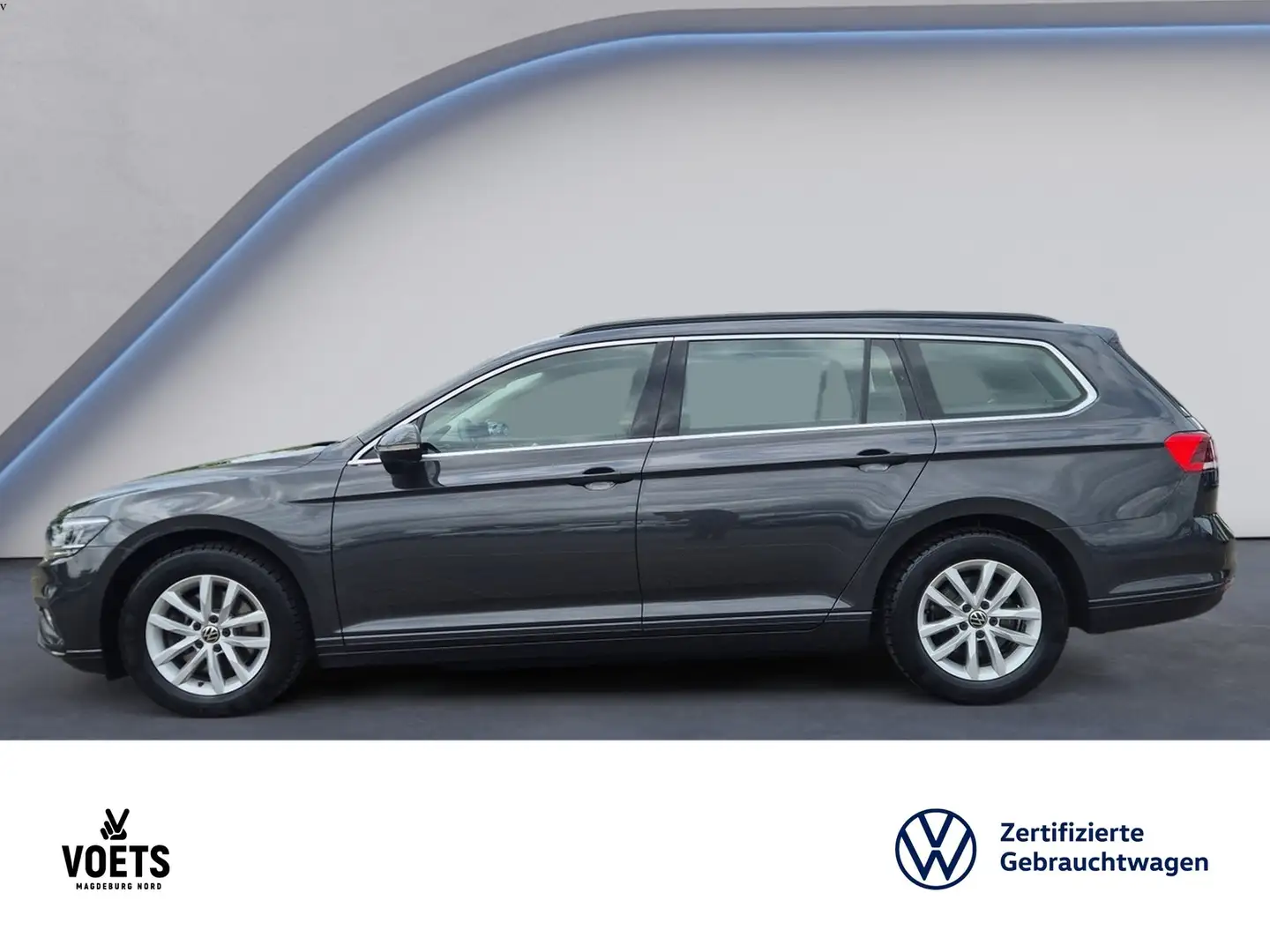 Volkswagen Passat Variant 2.0TDI BUSINESS AHK+LED+Navi Grijs - 2