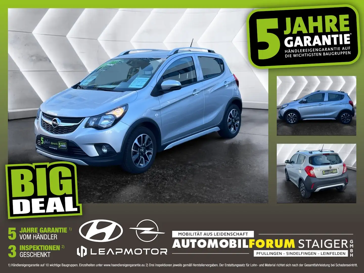 Opel Karl 1.0 Rocks LM PDC SHZ Argento - 1