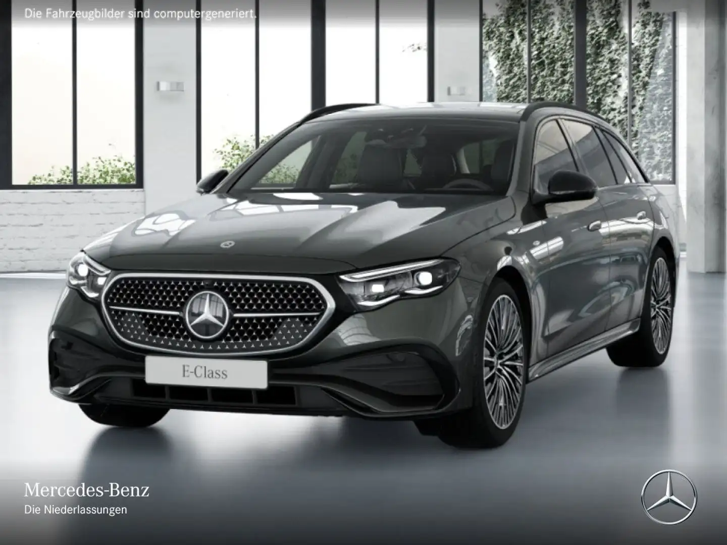 Mercedes-Benz E 300 de T 4M Hybrid Edition AMG-Line Sportpaket Grau - 2