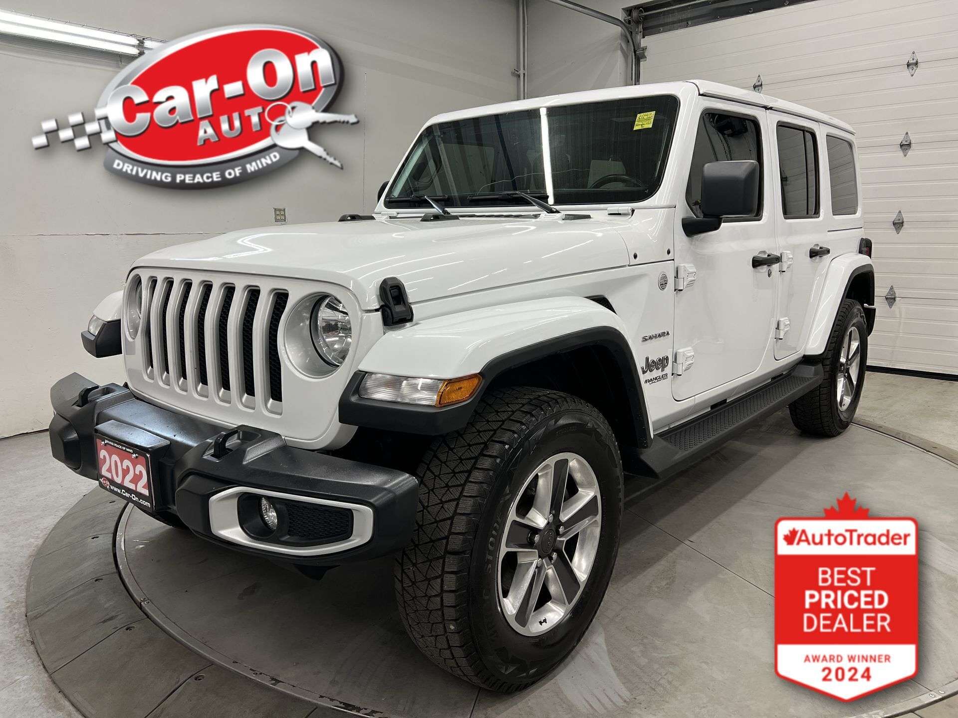 White 2022 Jeep Wrangler Unlimited Sahara 4WD SUV / Crossover Four-Wheel Drive Automatic