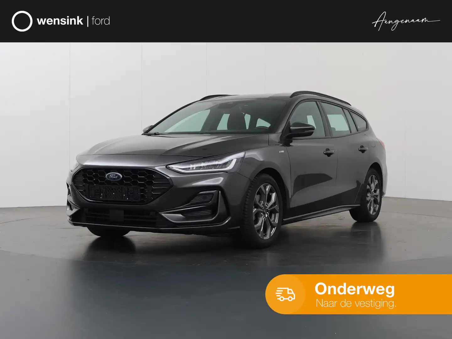 Ford Focus Wagon 1.0 EcoBoost Hybrid ST Line | Navigatie | Pa Grijs - 1