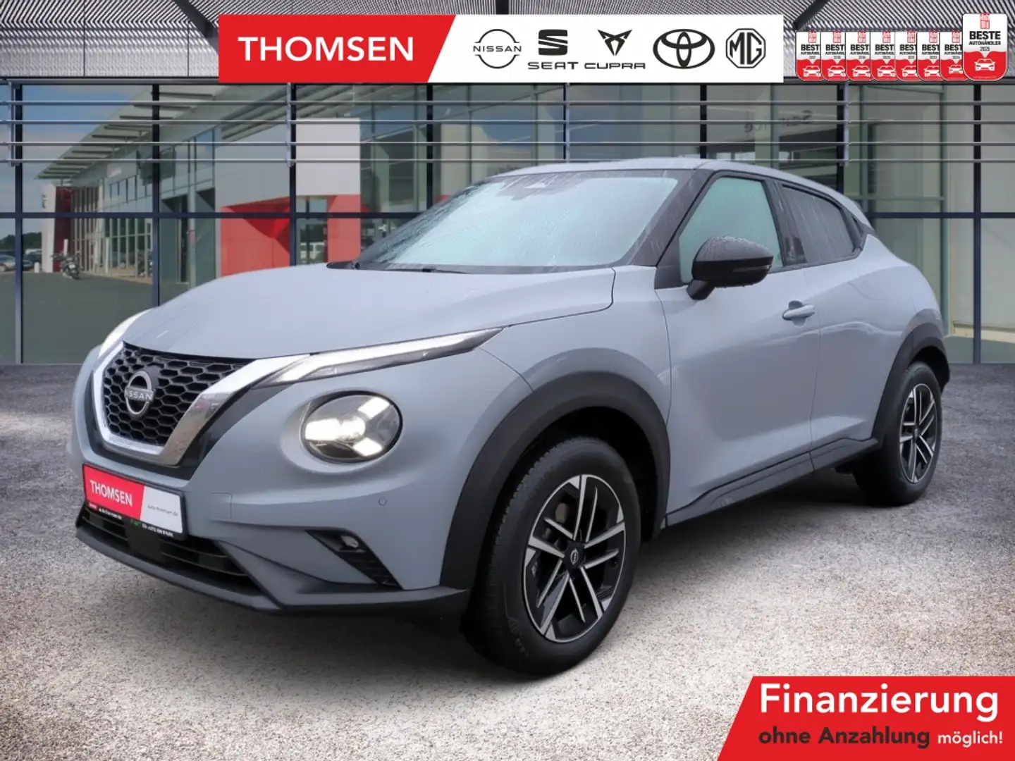 Nissan Juke 1.0 DIG-T N-Connecta LED SpurH Induktion Grijs - 1