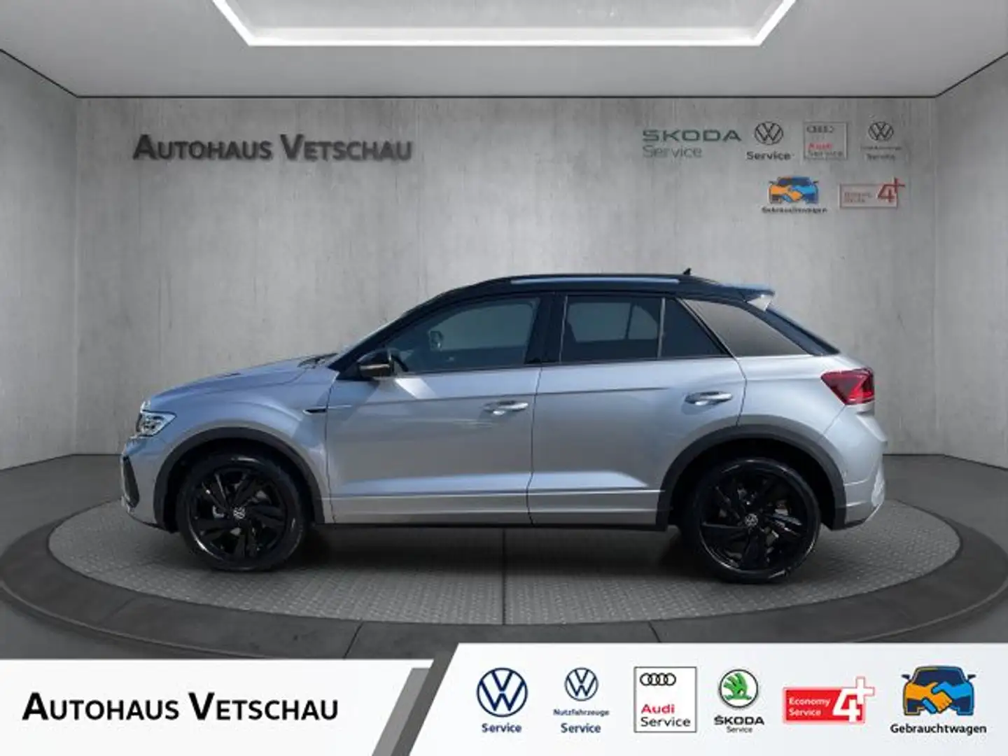 Volkswagen T-Roc R-Line 1.5 TSI OPF DSG/AHV/RFK/IQ.D/NAVI LED Silber - 1