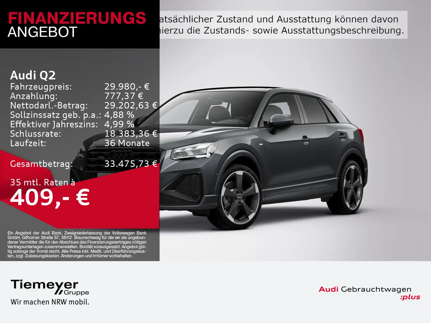 Audi Q2 40 TFSI Q S LINE LM19 MATRIX-LED SONOS Grau - 1