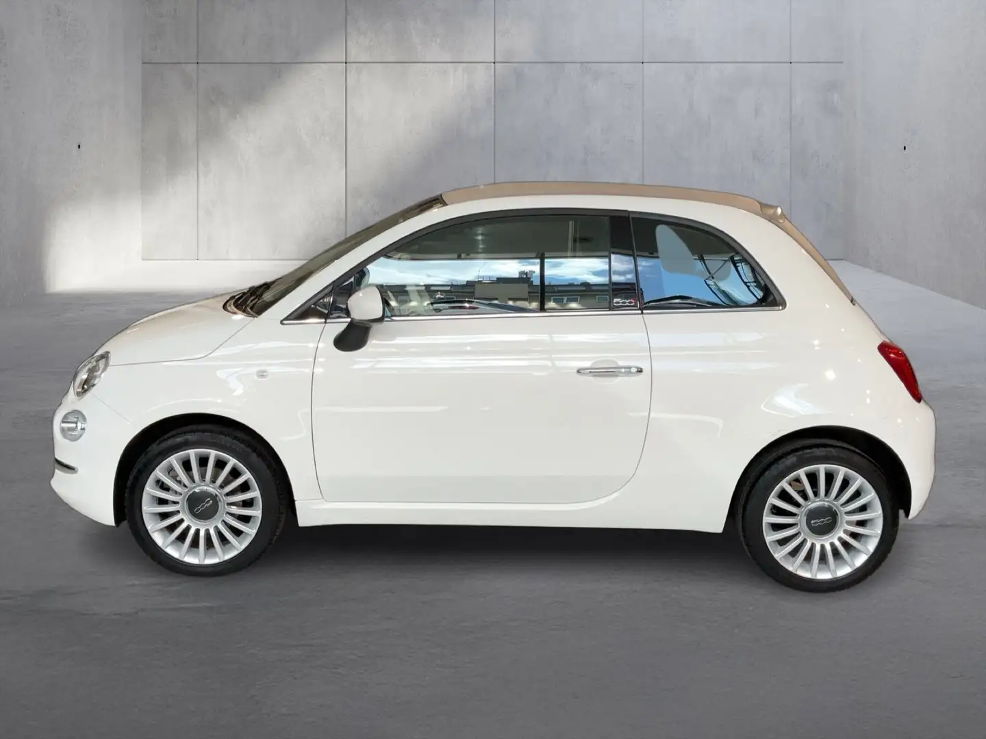 Fiat 500 Cabrio 1,2 Lounge Weiß - 2