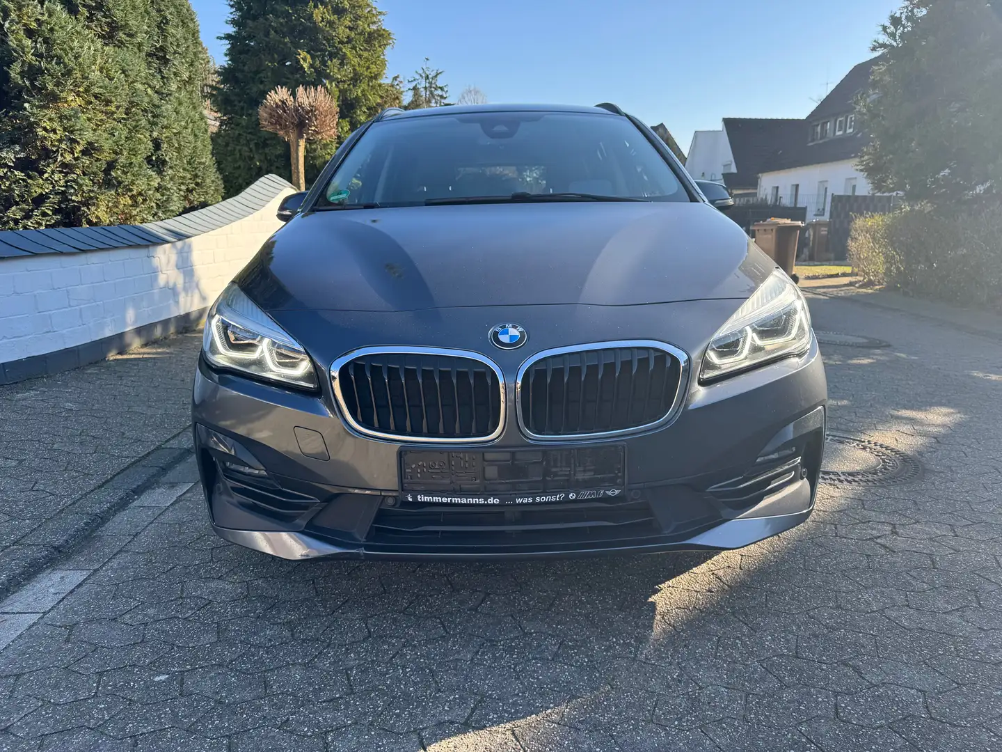 BMW 218 218 d GRAN TOURER SPORT LINE LEDER NAVI+HUD LED Grigio - 1