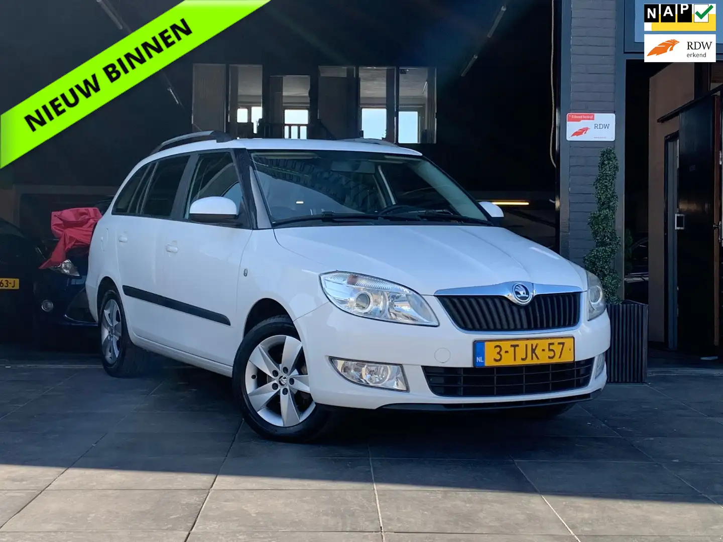 Skoda Fabia Combi 1.2 TDI Greenline|Cruise|Airco|Trekhaak Wit - 1
