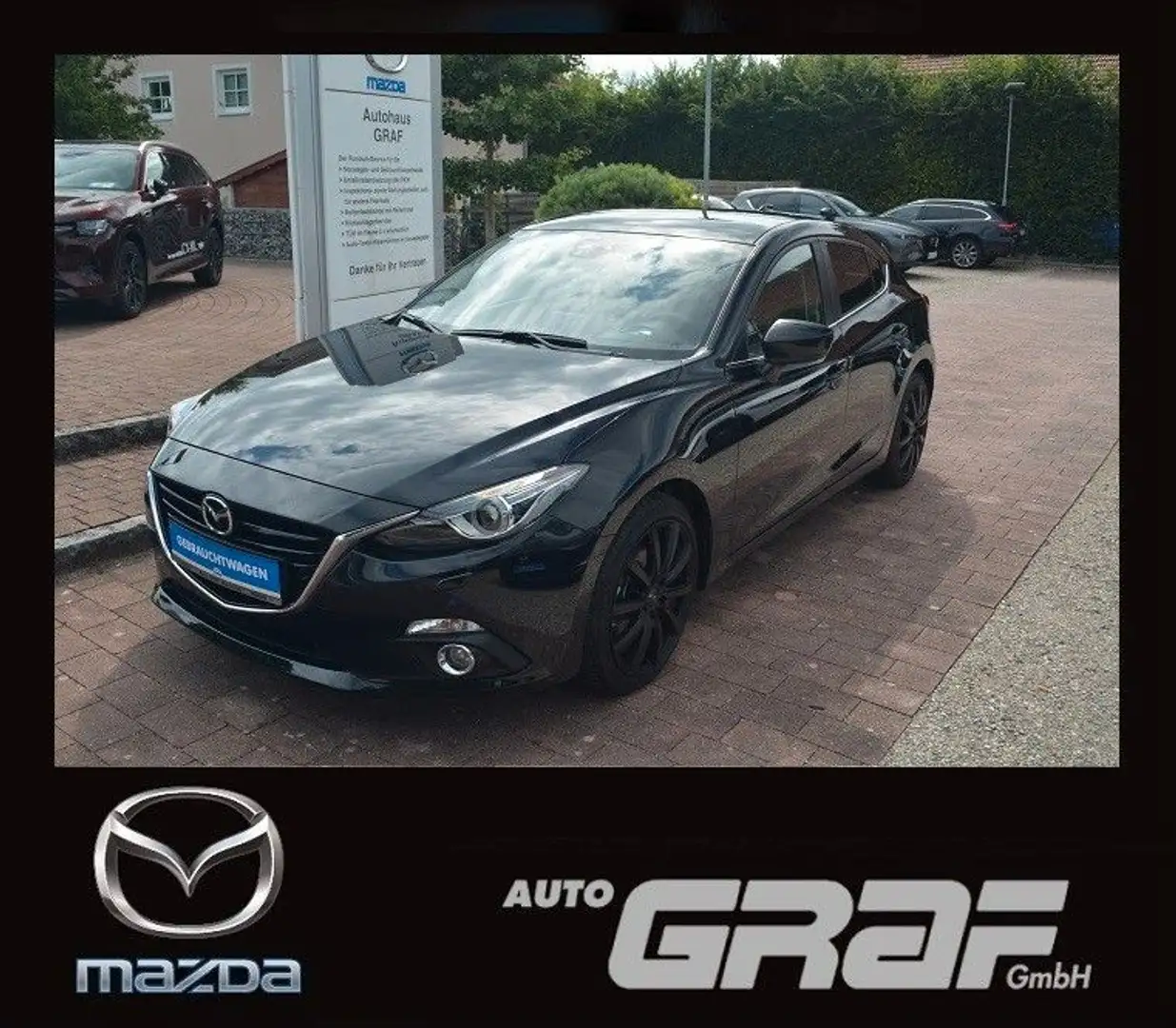 Mazda 3 Lim. Sports-Line Navi HuD Xenon PDC Noir - 1