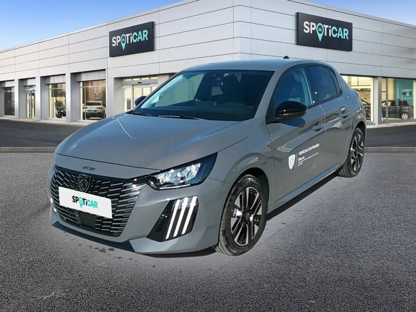 Peugeot 208 HYBRID 100 eDCS6 Allure Gris - 1