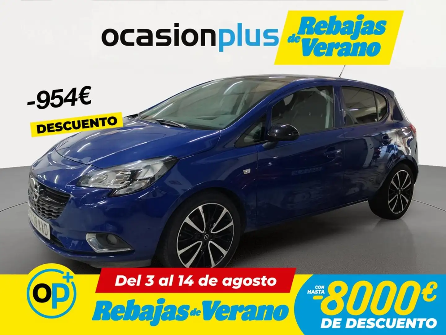 Opel Corsa 1.4 Turbo S/S Design Line 100 Azul - 1