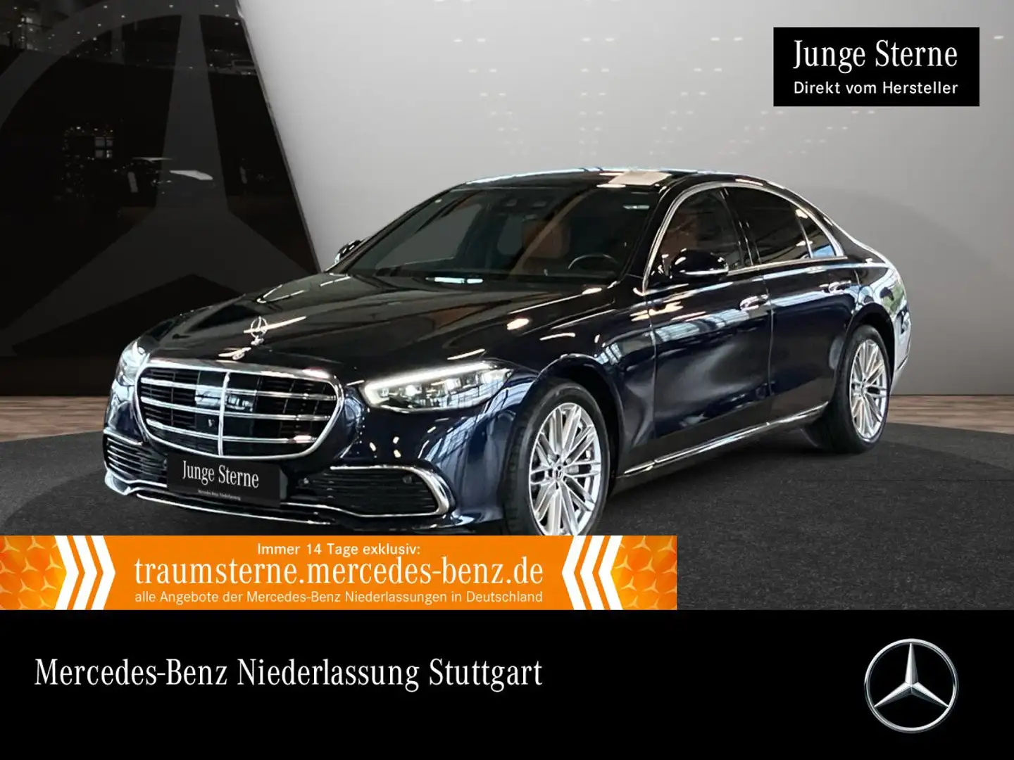 Mercedes-Benz S 600 S 580 4M PANO+360+MULTIBEAM+BURMESTER3D+STHZG+19" Blau - 1