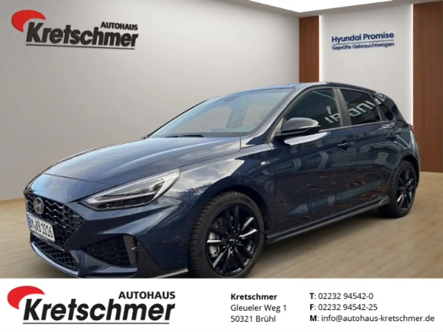 Hyundai i30 N Line Mild-Hybrid 1.5 T-GDI *Automatik*Sitz-Paket Blau - 1