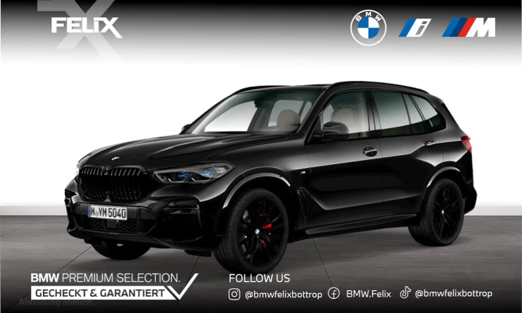 BMW X5 xDrive40i M SPORTPAKET+22"ALU+PANORAMA+2-ACHS LUFT Schwarz - 1