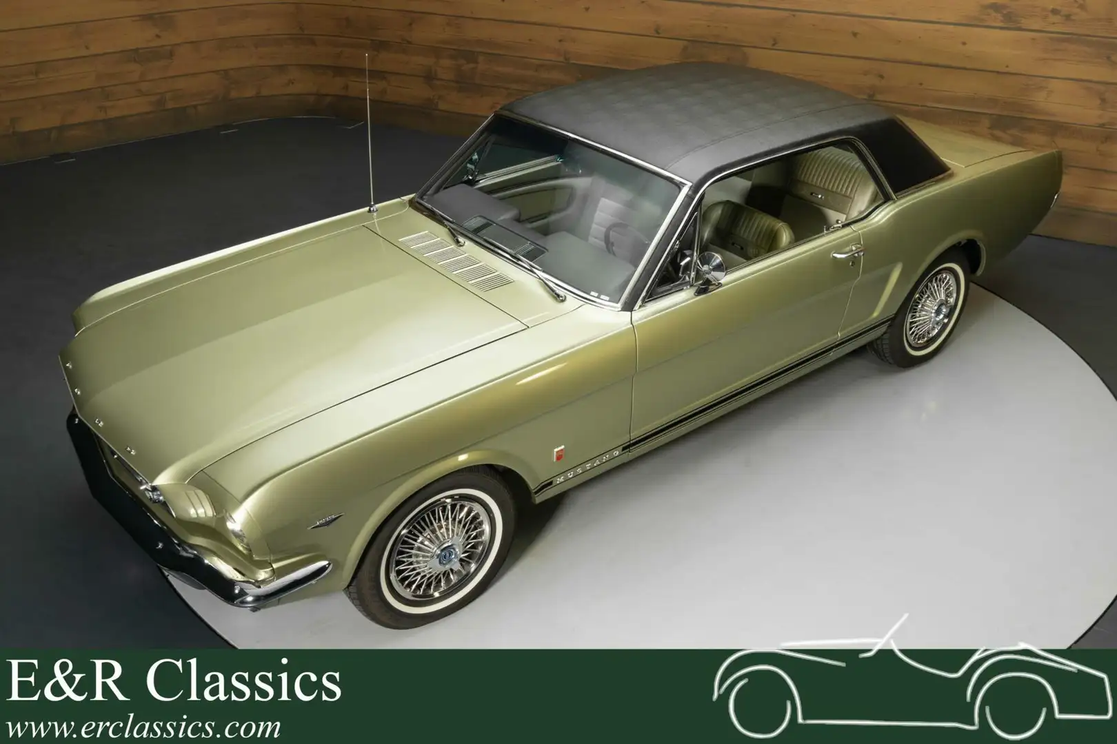 Ford Mustang GT | Uitvoerig gerestaureerd | 1966 Groen - 1