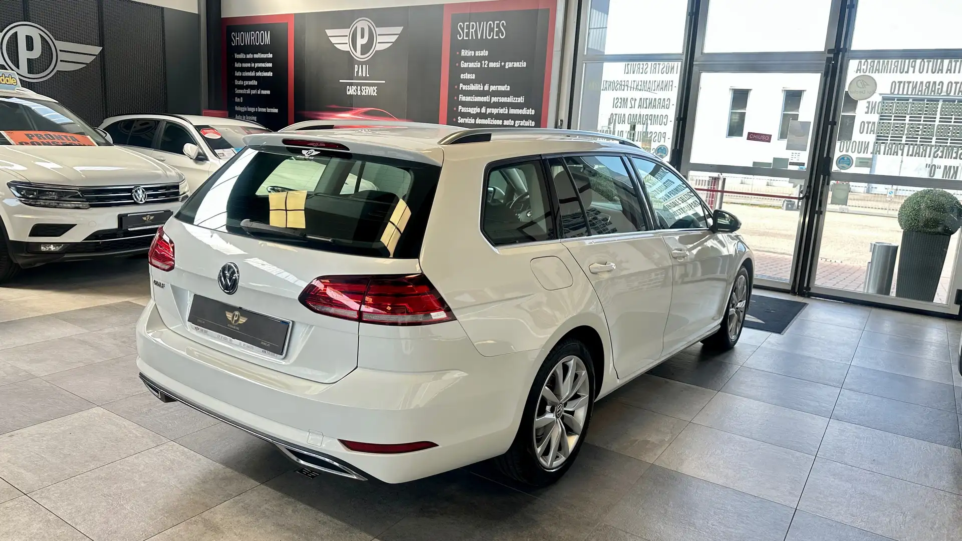 Volkswagen Golf Variant Golf VII 2.0 TDi 150CV DSG Highline Bianco - 2
