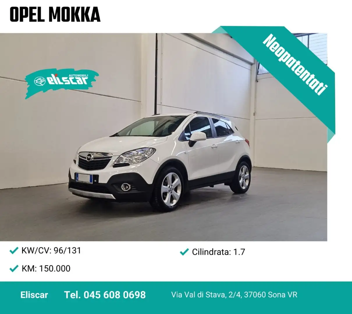 Opel Mokka 1.7 CDTI 130CV Start&Stop Weiß - 1