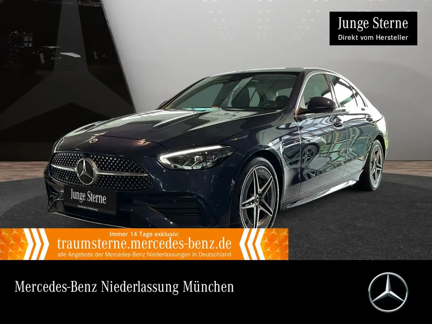 Mercedes-Benz C 200 AMG+360+LED+BURMESTER+TOTW+KEYLESS+9G Blu/Azzurro - 1