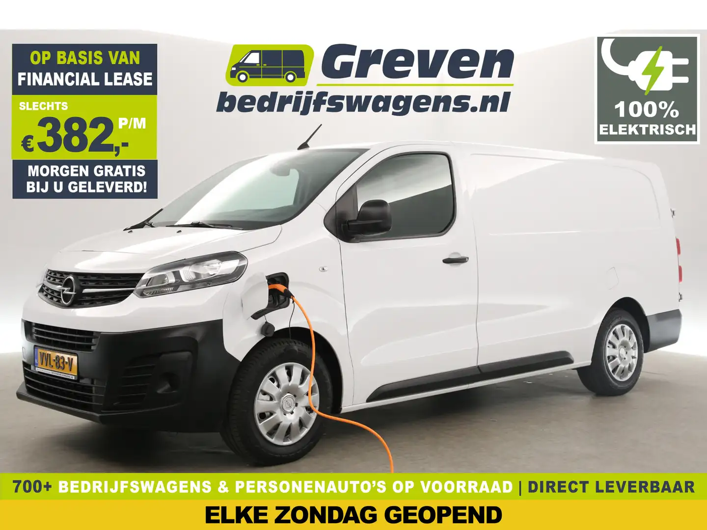 Opel Vivaro-e 75 kWh L3H1 | EMISSIEVRIJE ZONE | Elektrisch Airco Wit - 1