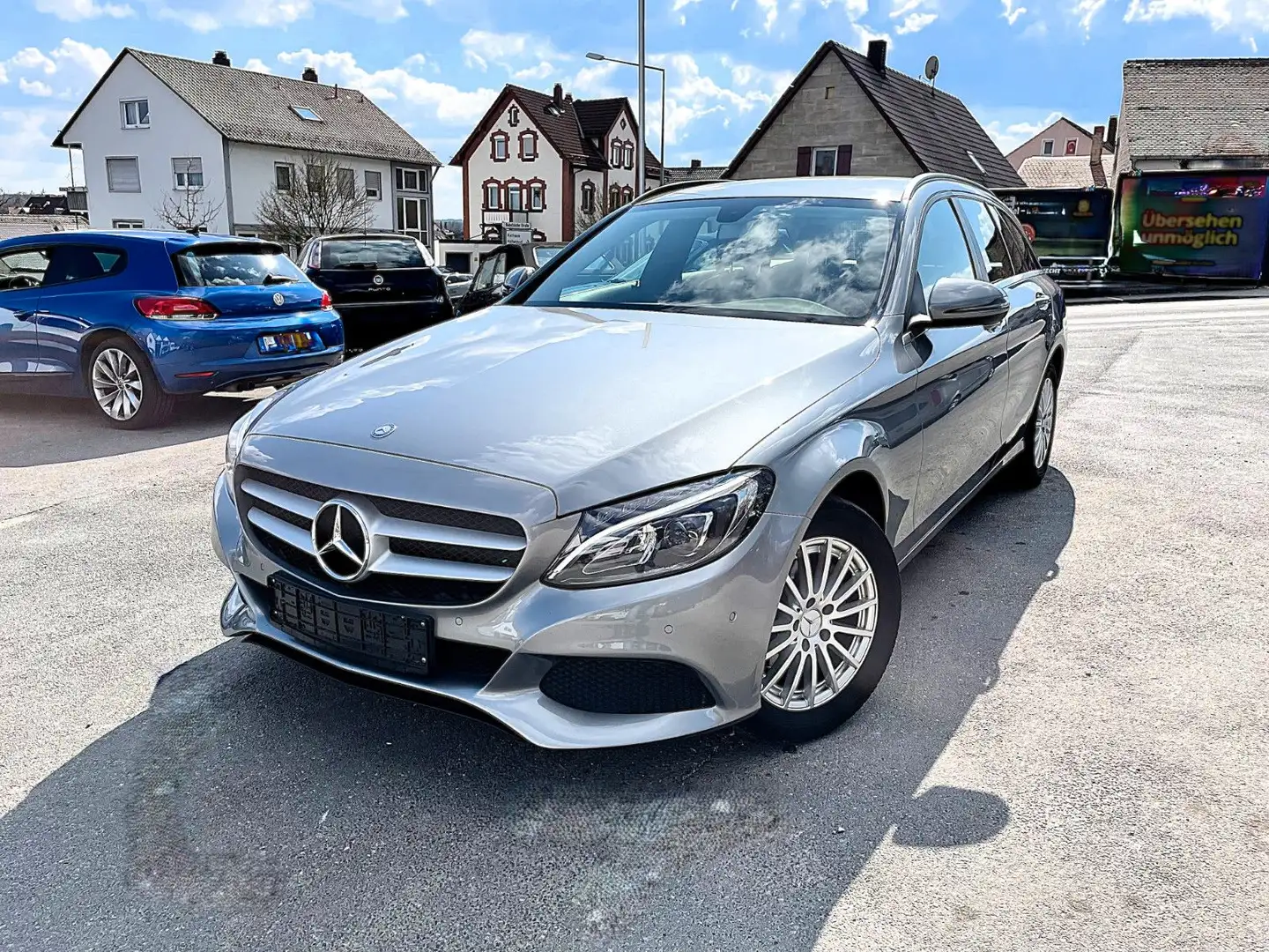 Mercedes-Benz C 180 C T-Modell"TOP/NAVI/LED/PDC/6.GANG/ Silber - 1
