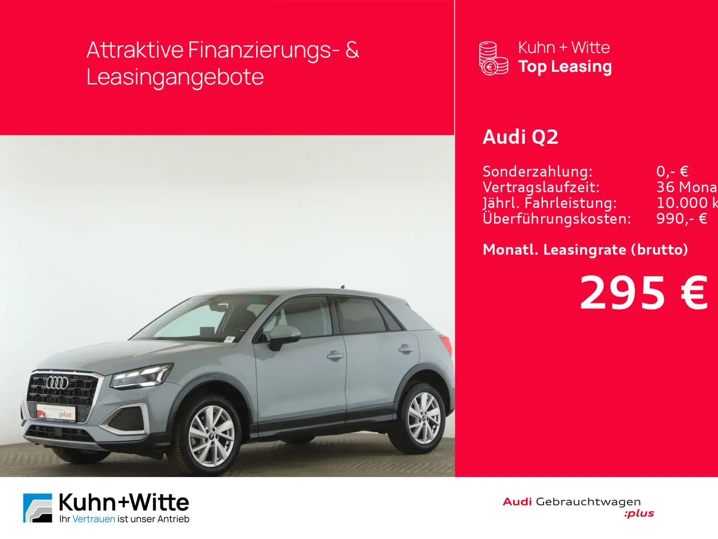Audi Q2 35 TDI advanced *ACC*AHK*PDC*Matrix*MMI-Plus* Grau - 1