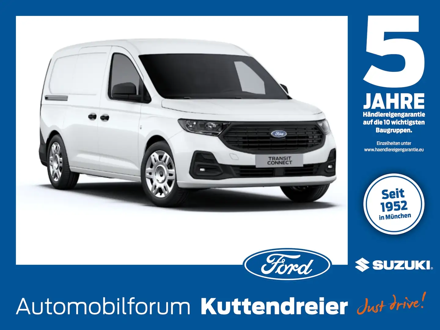 Ford Transit Connect Kasten 2.0 EcoBlue L2 Kasten AHK Weiß - 1