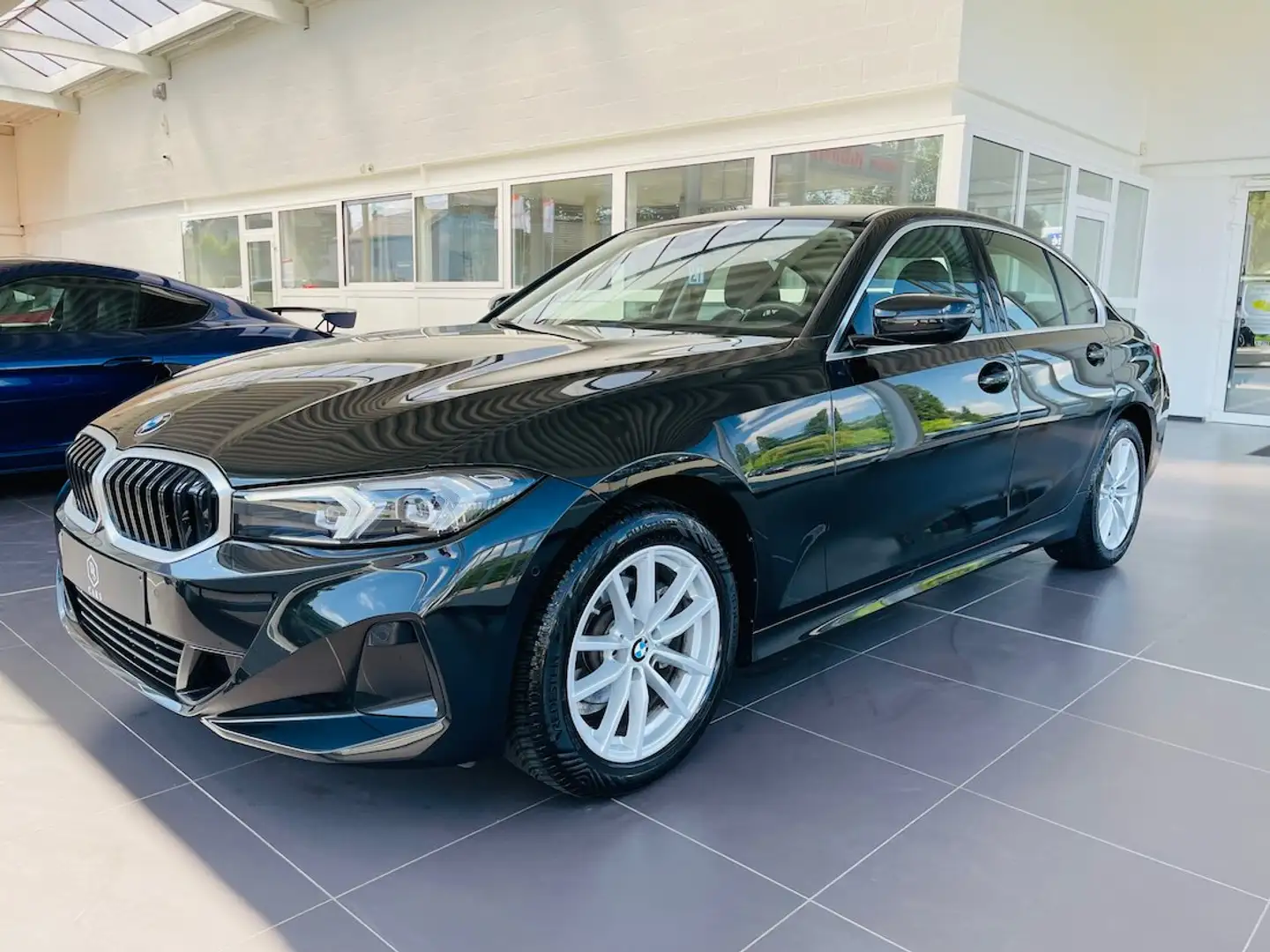 BMW 316 dA MHEV *** GARANTIE + LED +GPS + CUIR *** Fekete - 1