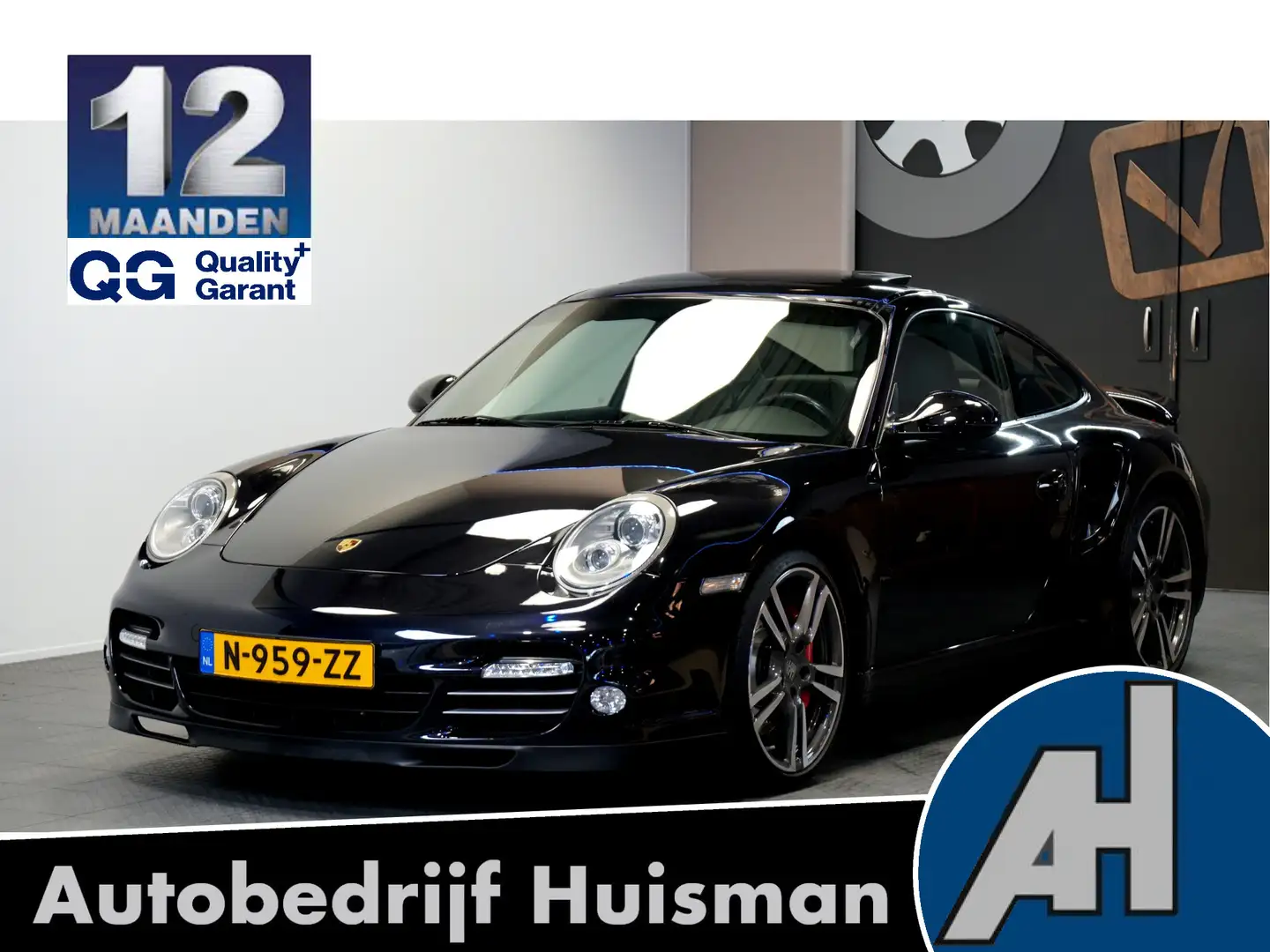Porsche 997 3.8 Turbo 368kW/500pk PDK7 OPEN DAK + SPORT CHRONO Чорний - 1