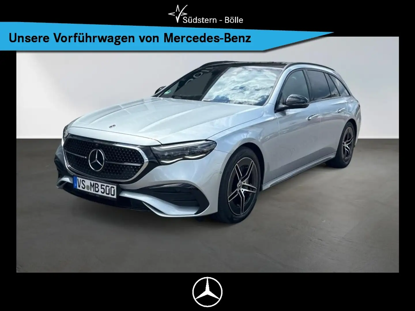 Mercedes-Benz E 450 d 4M T +AMG+DISTRO+NAVI+AMBIENTE+PANO-DACH Silber - 1