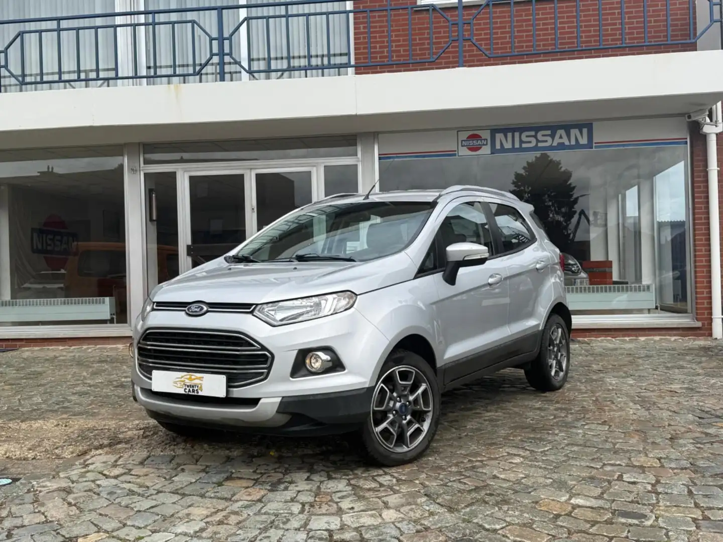 Ford EcoSport 1.5 TDCi 4x2 Titanium Airco Parks Leder Sport * Argento - 1