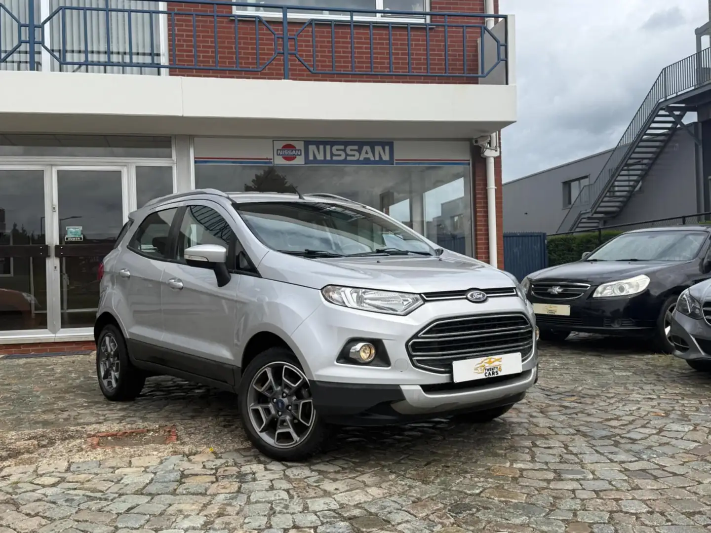 Ford EcoSport 1.5 TDCi 4x2 Titanium Airco Parks Leder Sport * Argento - 2