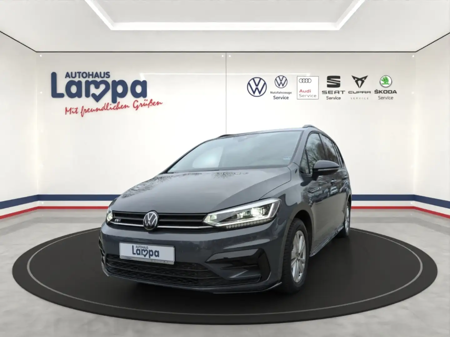 Volkswagen Touran Highline 2.0 TDI DSG AHK,NAV,MFK,ACC,DAB+,LED Grau - 1