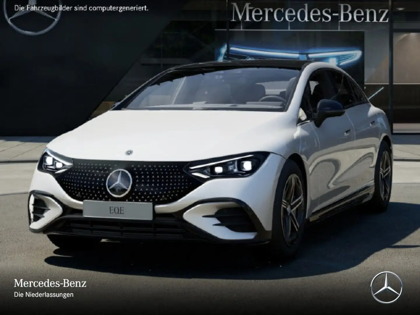 Mercedes-Benz EQE 350 AMG Fahrass WideScreen Airmat Pano Distr. Blanc - 2