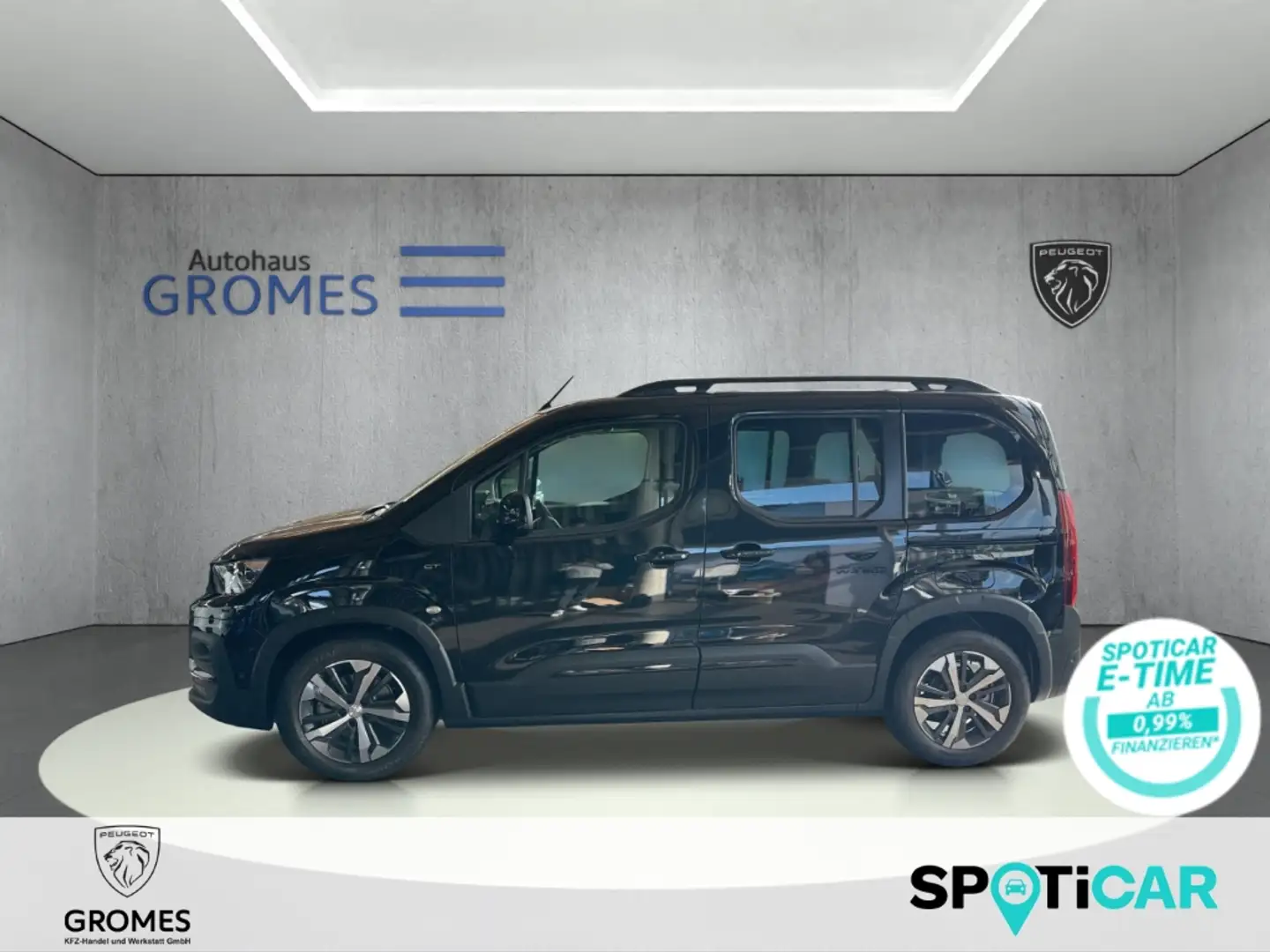 Peugeot Rifter L1 GT Elektromotor 136 Navi Dyn. Kurvenlicht Apple Чорний - 1